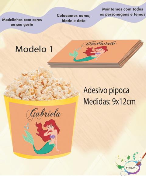 Adesivo P/balde Pipoca-ariel
