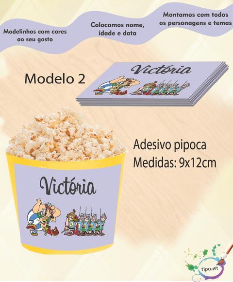 Adesivo P/balde Pipoca-asterix
