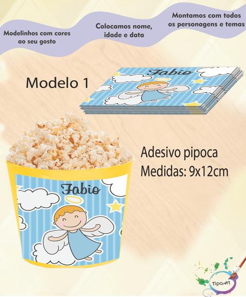 Adesivo P/balde Pipoca-batizado