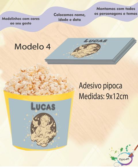 Adesivo P/balde Pipoca-batizado