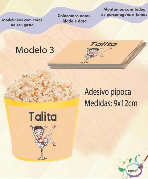 Adesivo P/balde Pipoca-betty Boop