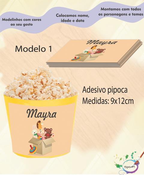 Adesivo P/balde Pipoca-boneca