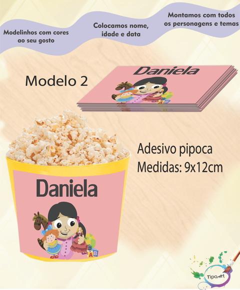 Adesivo P/balde Pipoca-boneca
