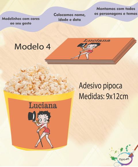 Adesivo P/balde Pipoca-betty Boop