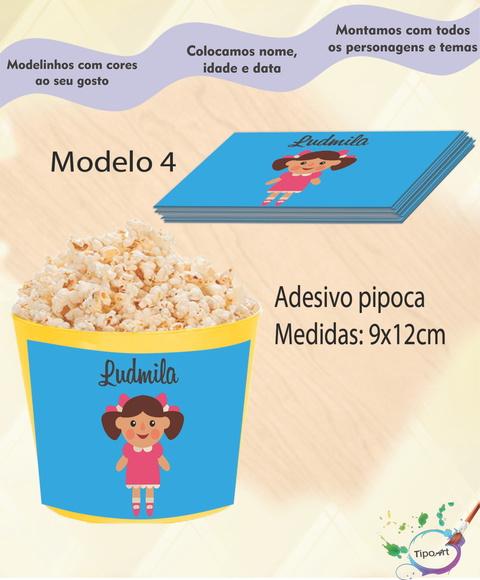 Adesivo P/balde Pipoca-boneca