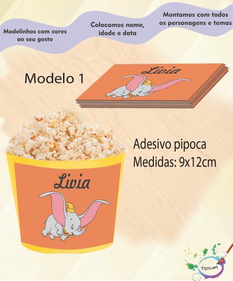 Adesivo P/balde Pipoca-dumbo