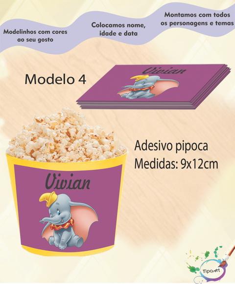 Adesivo P/balde Pipoca-dumbo