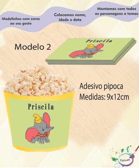 Adesivo P/balde Pipoca-dumbo