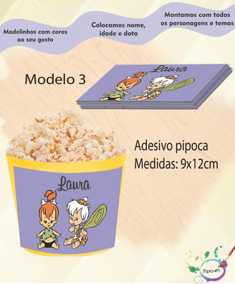 Adesivo P/balde Pipoca-fred Flintstone