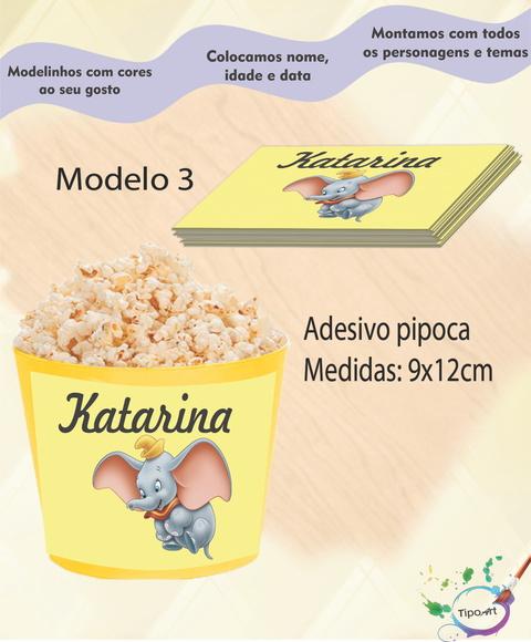 Adesivo P/balde Pipoca-dumbo