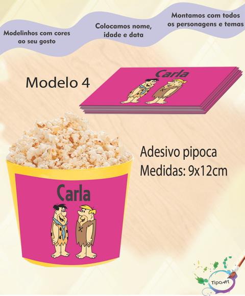 Adesivo P/balde Pipoca-fred Flintstone