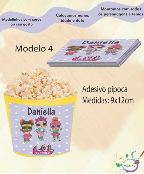 Adesivo P/balde Pipoca-lol Surprise
