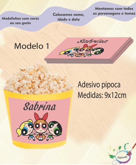 Adesivo P/balde Pipoca-meninas Poderosas