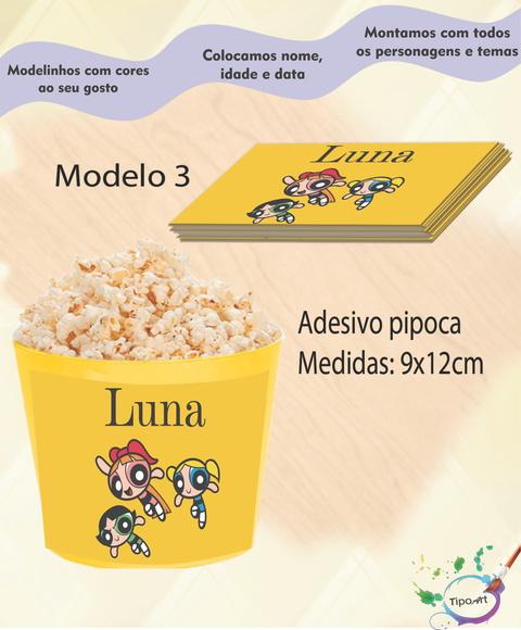 Adesivo P/balde Pipoca-meninas Poderosas