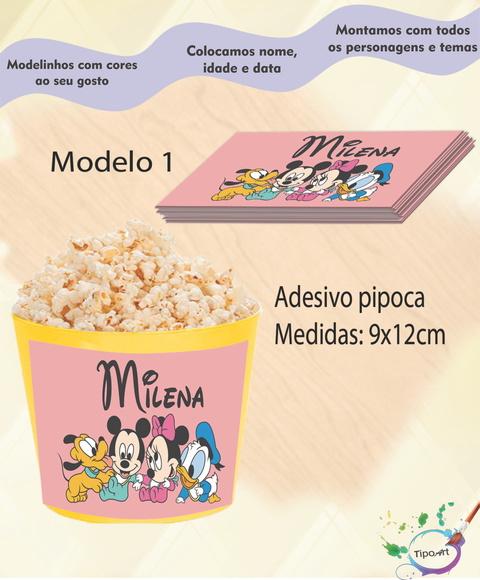 Adesivo P/balde Pipoca-mickey Baby