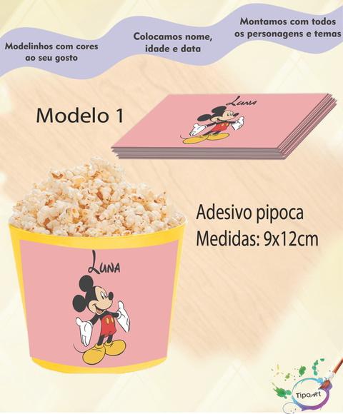 Adesivo P/balde Pipoca-mickey