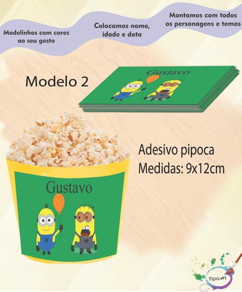 Adesivo P/balde Pipoca-minions
