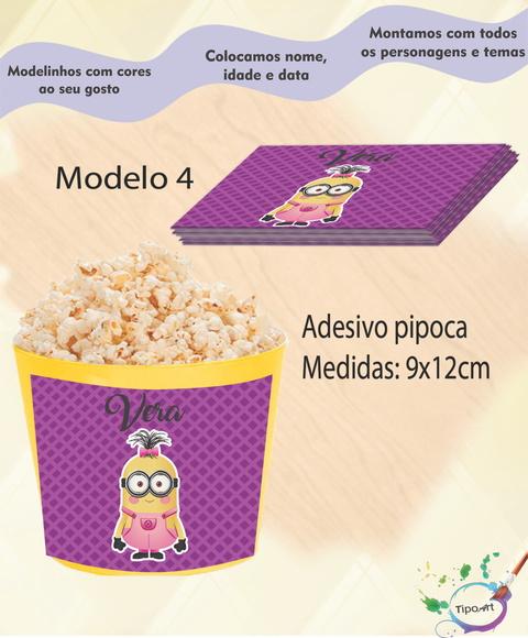 Adesivo P/balde Pipoca-minions
