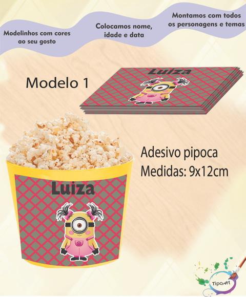 Adesivo P/balde Pipoca-minions