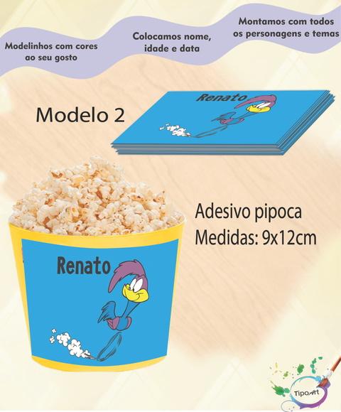 Adesivo P/balde Pipoca-papaleguas