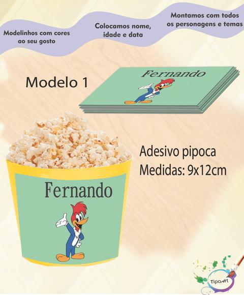 Adesivo P/balde Pipoca-pica Pau