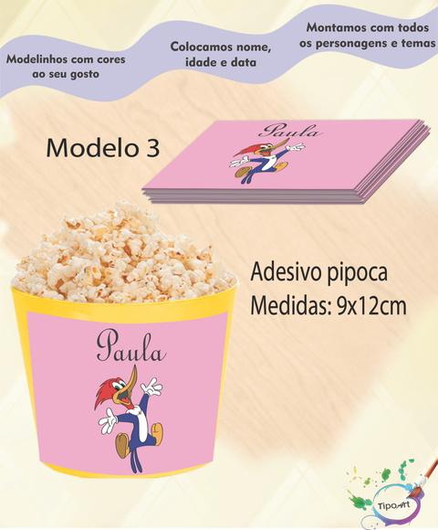 Adesivo P/balde Pipoca-pica Pau