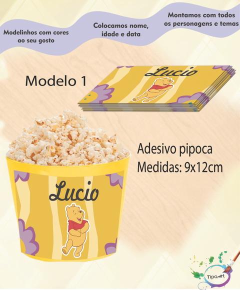Adesivo P/balde Pipoca-pooh