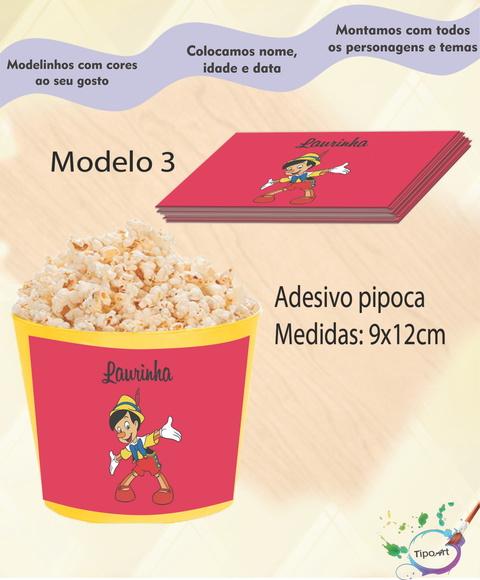 Adesivo P/balde Pipoca-pinóquio
