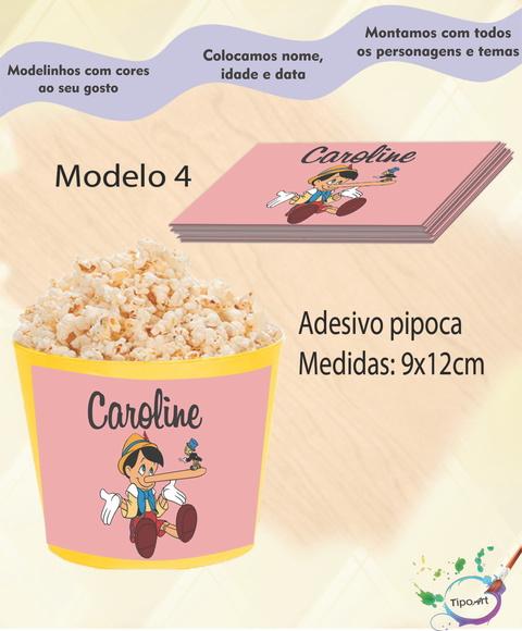 Adesivo P/balde Pipoca-pinóquio