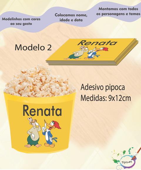 Adesivo P/balde Pipoca-pica Pau