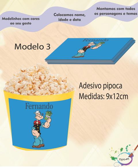 Adesivo P/balde Pipoca-popai