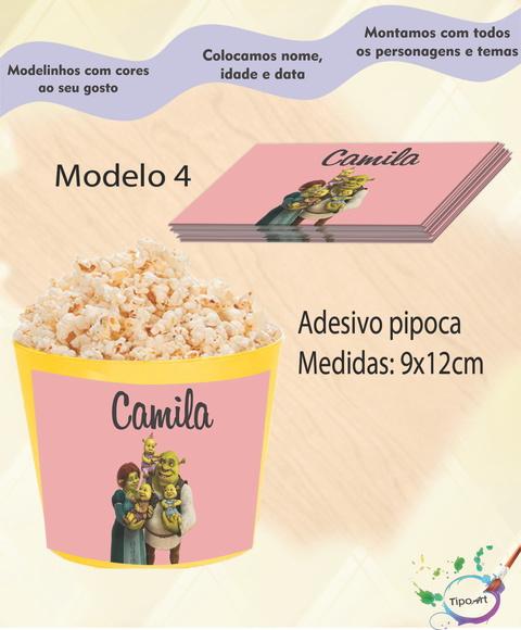 Adesivo P/balde Pipoca-shrek