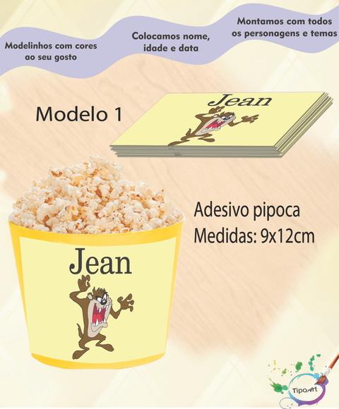 Adesivo P/balde Pipoca-taz Mania
