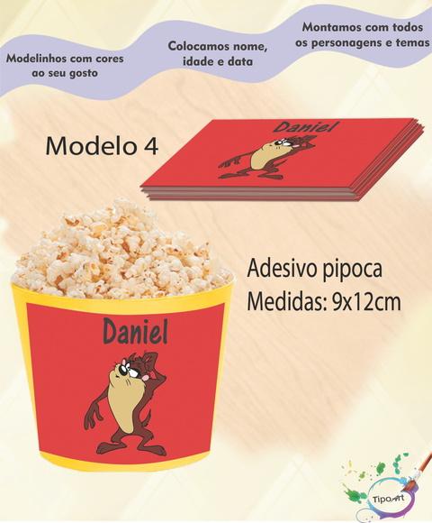 Adesivo P/balde Pipoca-taz Mania