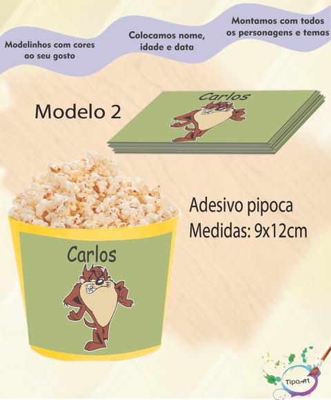 Adesivo P/balde Pipoca-taz Mania