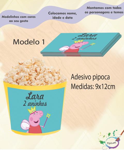 Adesivo para Balde de Pipoca