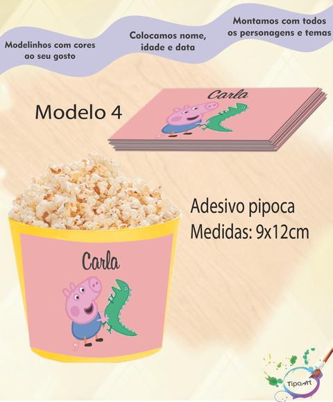 Adesivo para Balde de Pipoca