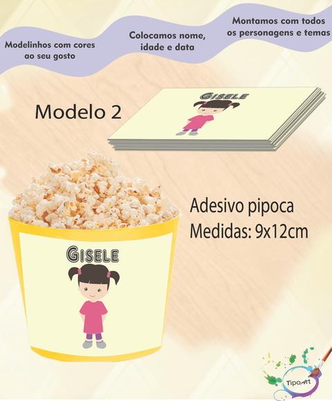 Adesivo para Balde de Pipoca-boo