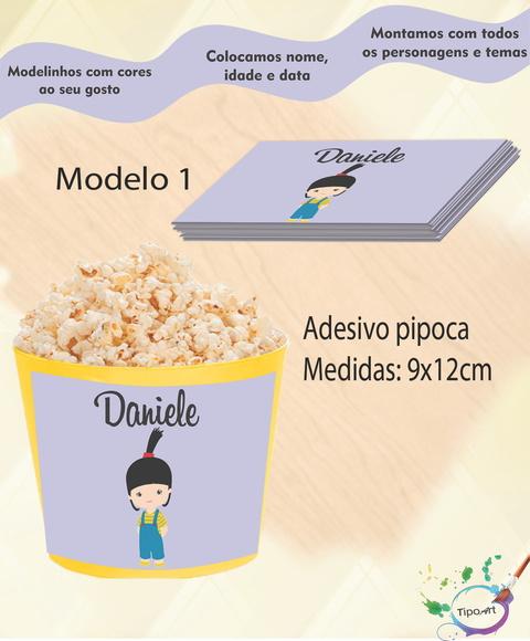 Adesivo para Balde de Pipoca-boo