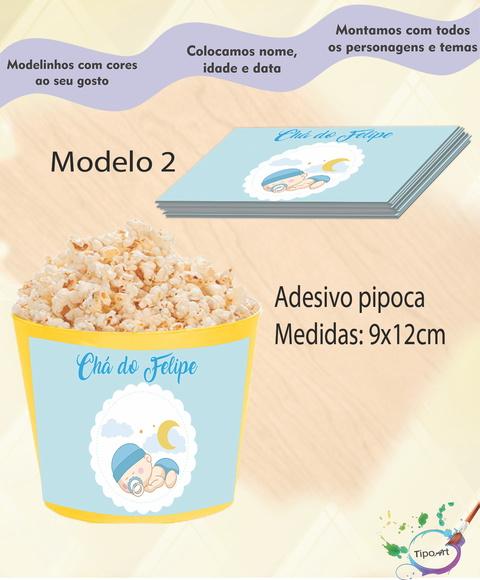 Adesivo para Balde de Pipoca-chá de Bebe