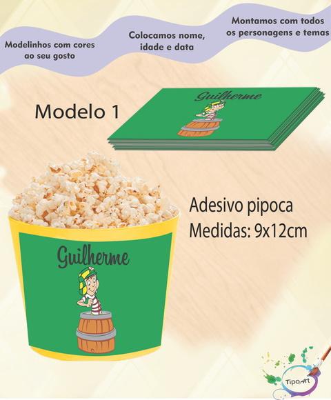 Adesivo para Balde de Pipoca-chaves