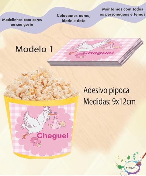 Adesivo para Balde de Pipoca-chá de Bebe