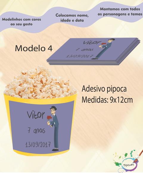 Adesivo para Balde de Pipoca-chaves