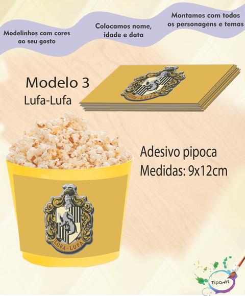Adesivo para Balde de Pipoca-hogwarts