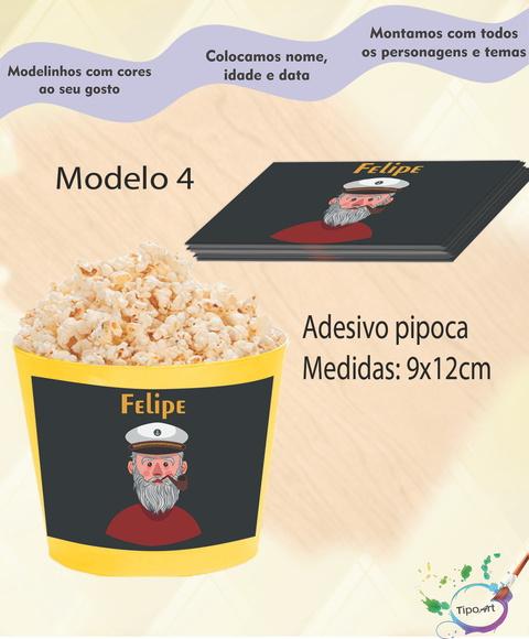 Adesivo para Balde de Pipoca-marinheiro