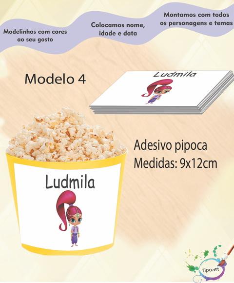 Adesivo para Balde de Pipoca-shimmer
