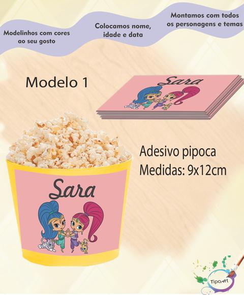 Adesivo para Balde de Pipoca-shimmer