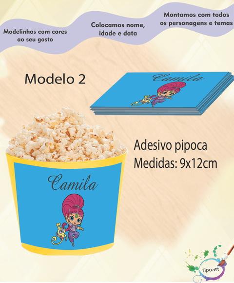 Adesivo para Balde de Pipoca-shimmer