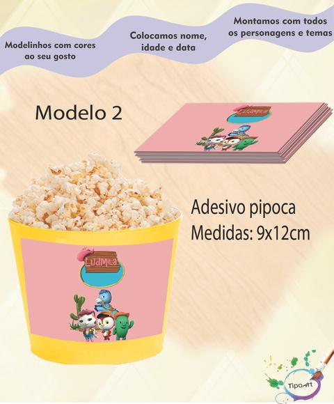 Adesivo para Balde Pipoca-sheriff Calie
