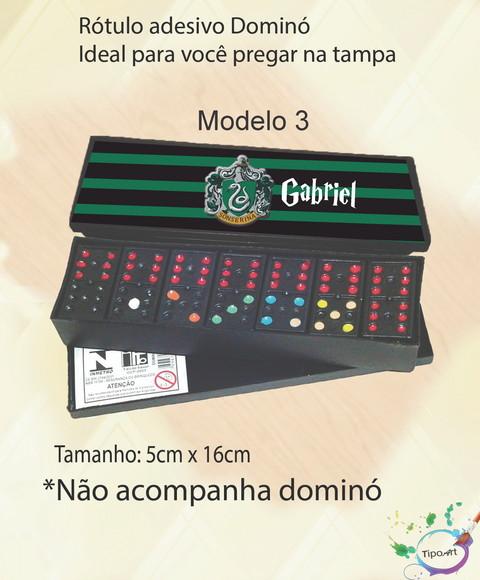 Adesivo para Dominó - Brasões Harry Potter